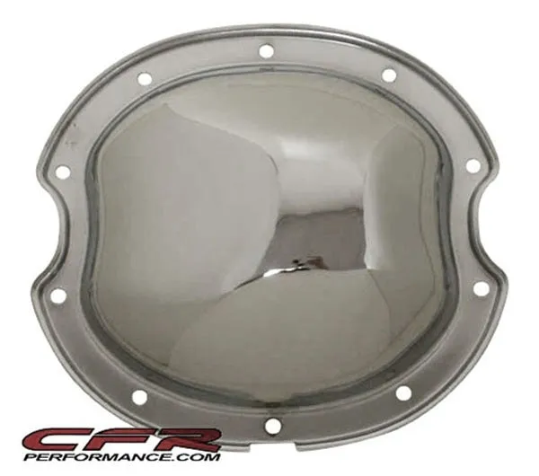 1964-77 CHEVY-GM CHROME STEEL REAR DIFFERENTIAL COVER - 10 BOLT W- 8.2" RING GEAR
