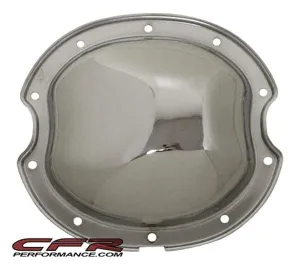 1964-77 CHEVY-GM CHROME STEEL REAR DIFFERENTIAL COVER - 10 BOLT W- 8.2" RING GEAR