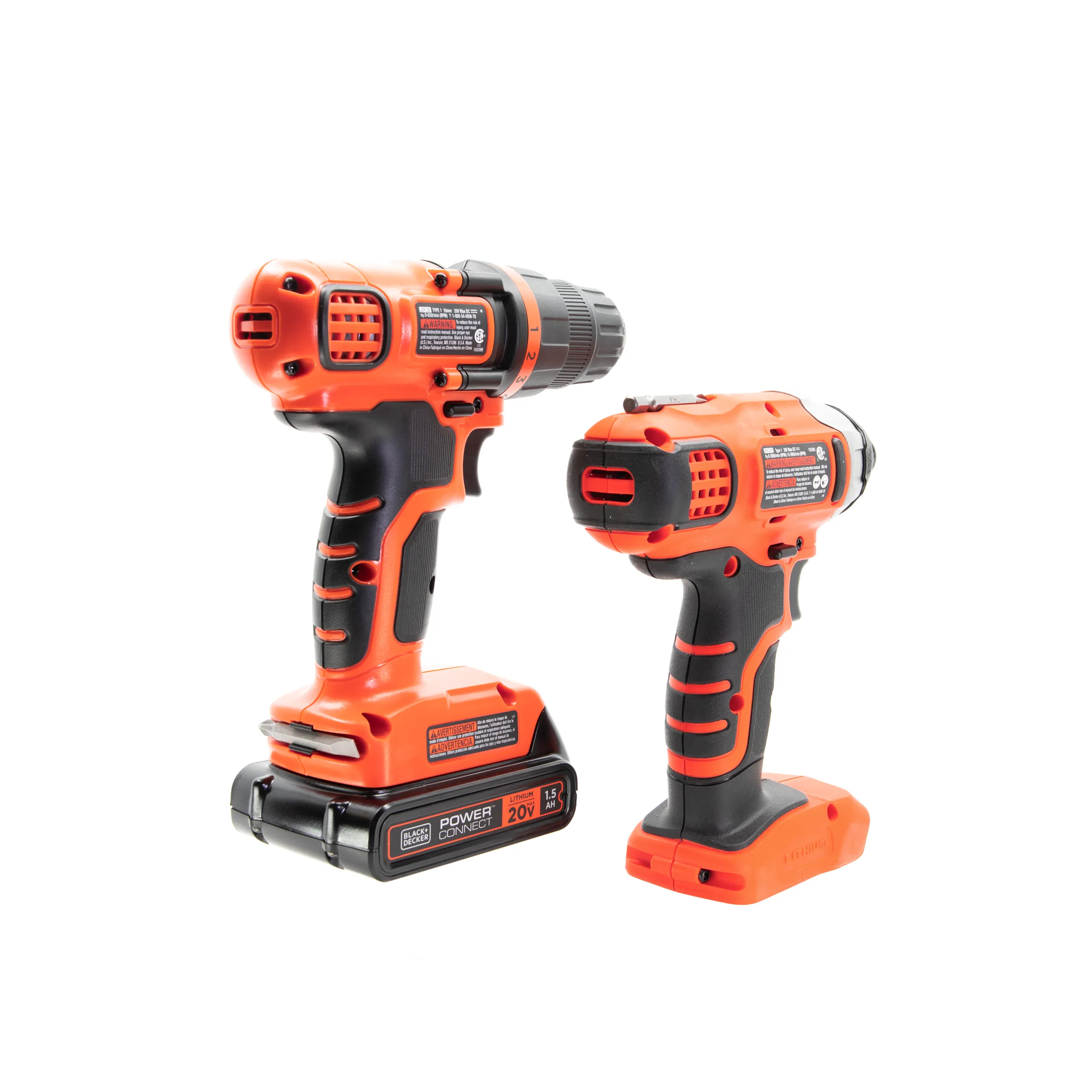 20V MAX* Cordless Drill & Impact Driver Power Tool Combo Kit