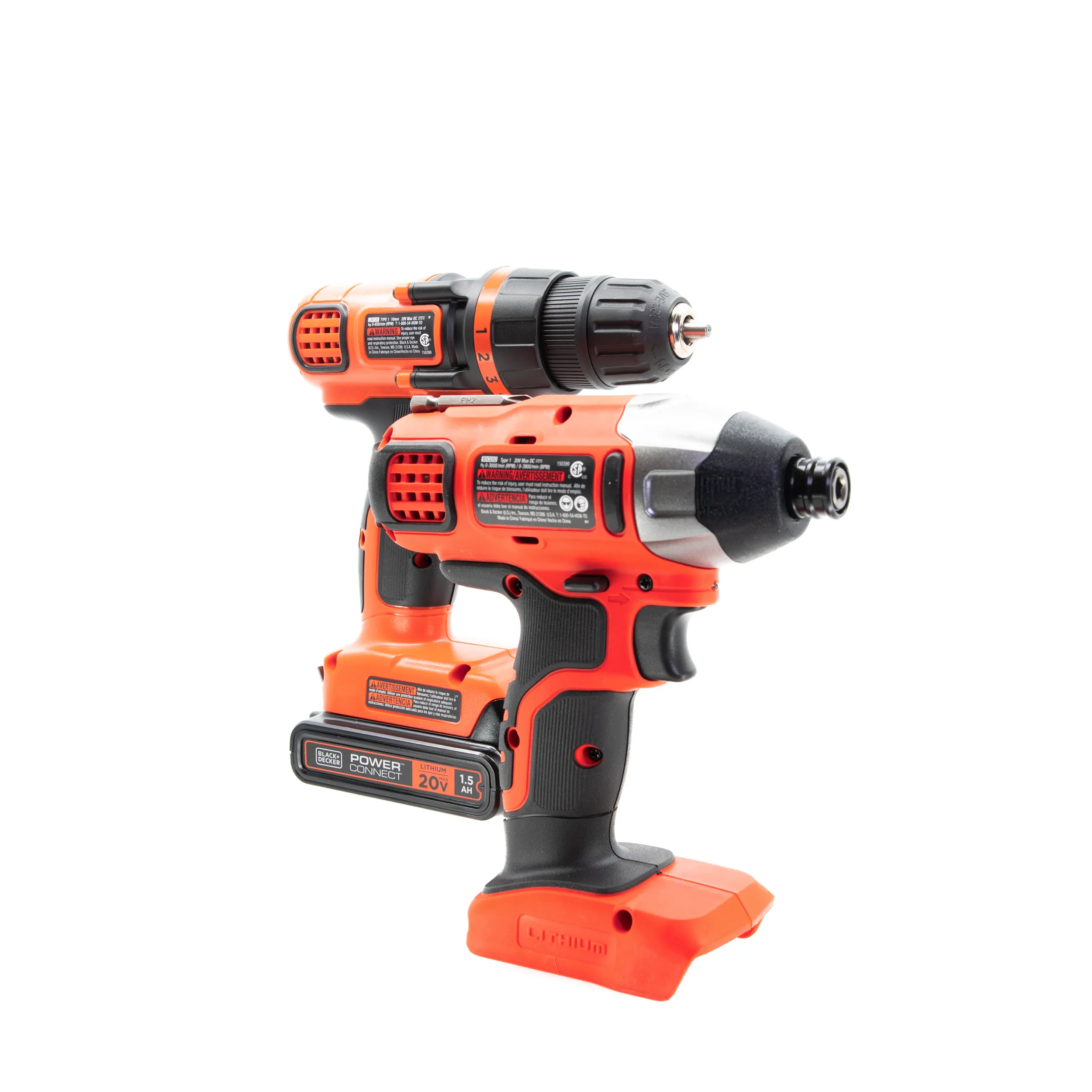 20V MAX* Cordless Drill & Impact Driver Power Tool Combo Kit