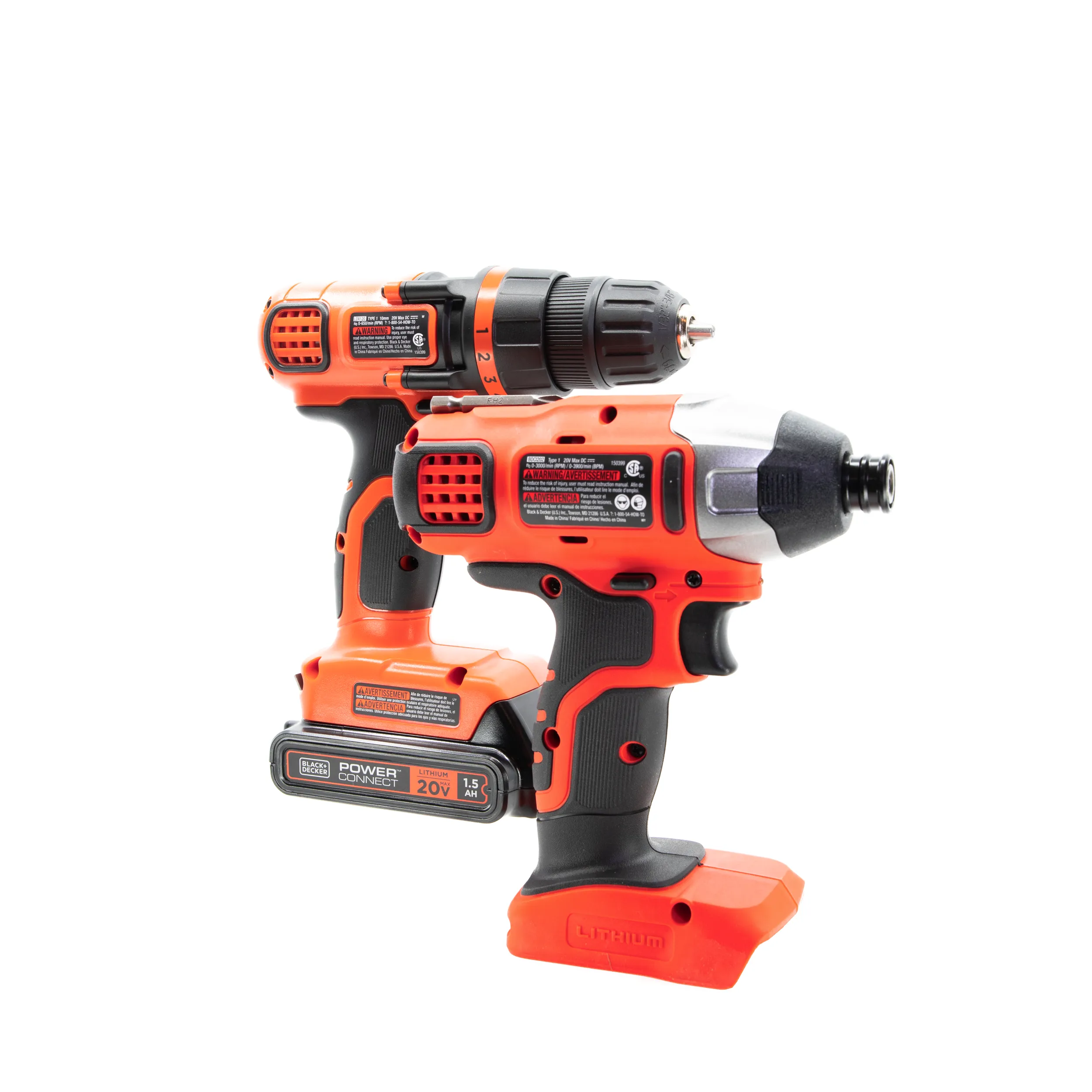 20V MAX* Cordless Drill & Impact Driver Power Tool Combo Kit