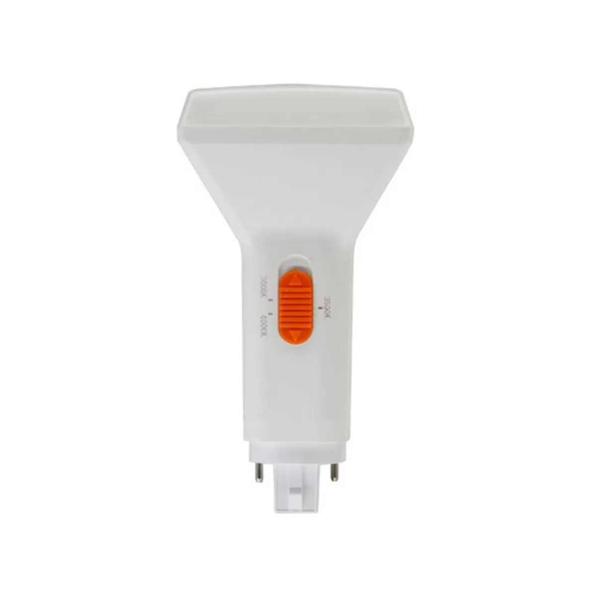 4 Pin PL LED Bulb, 10W, 1150lm, 30K/35K/40K, Vertical, 26W CFL Equal, G24q Base, Electronic Ballast