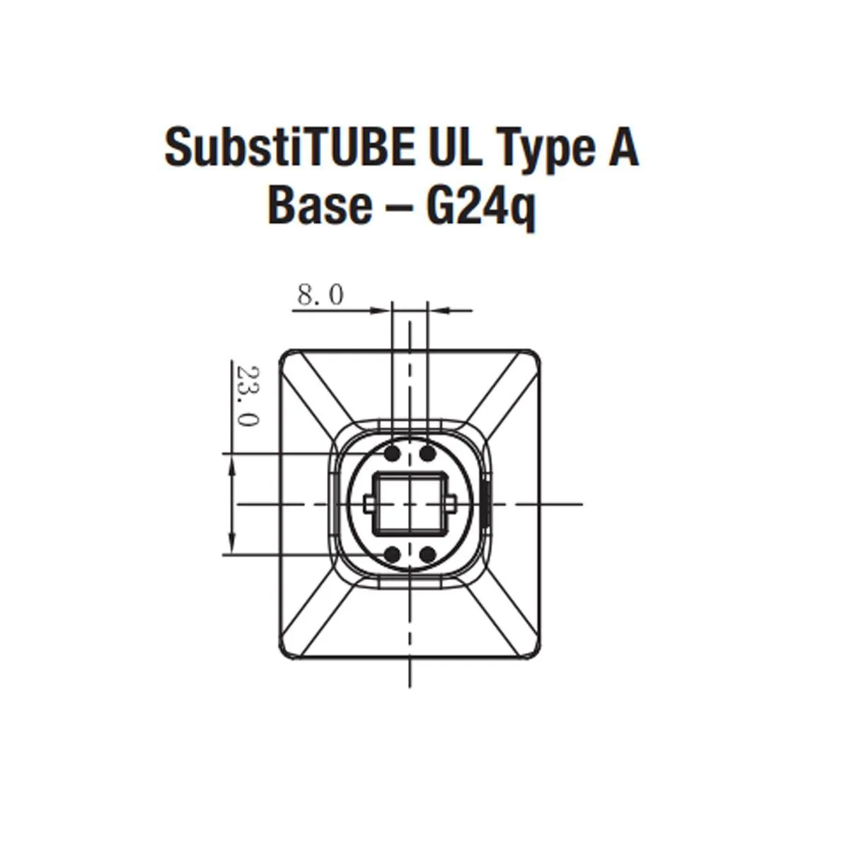 4 Pin PL LED Bulb, 10W, 1150lm, 30K/35K/40K, Vertical, 26W CFL Equal, G24q Base, Electronic Ballast