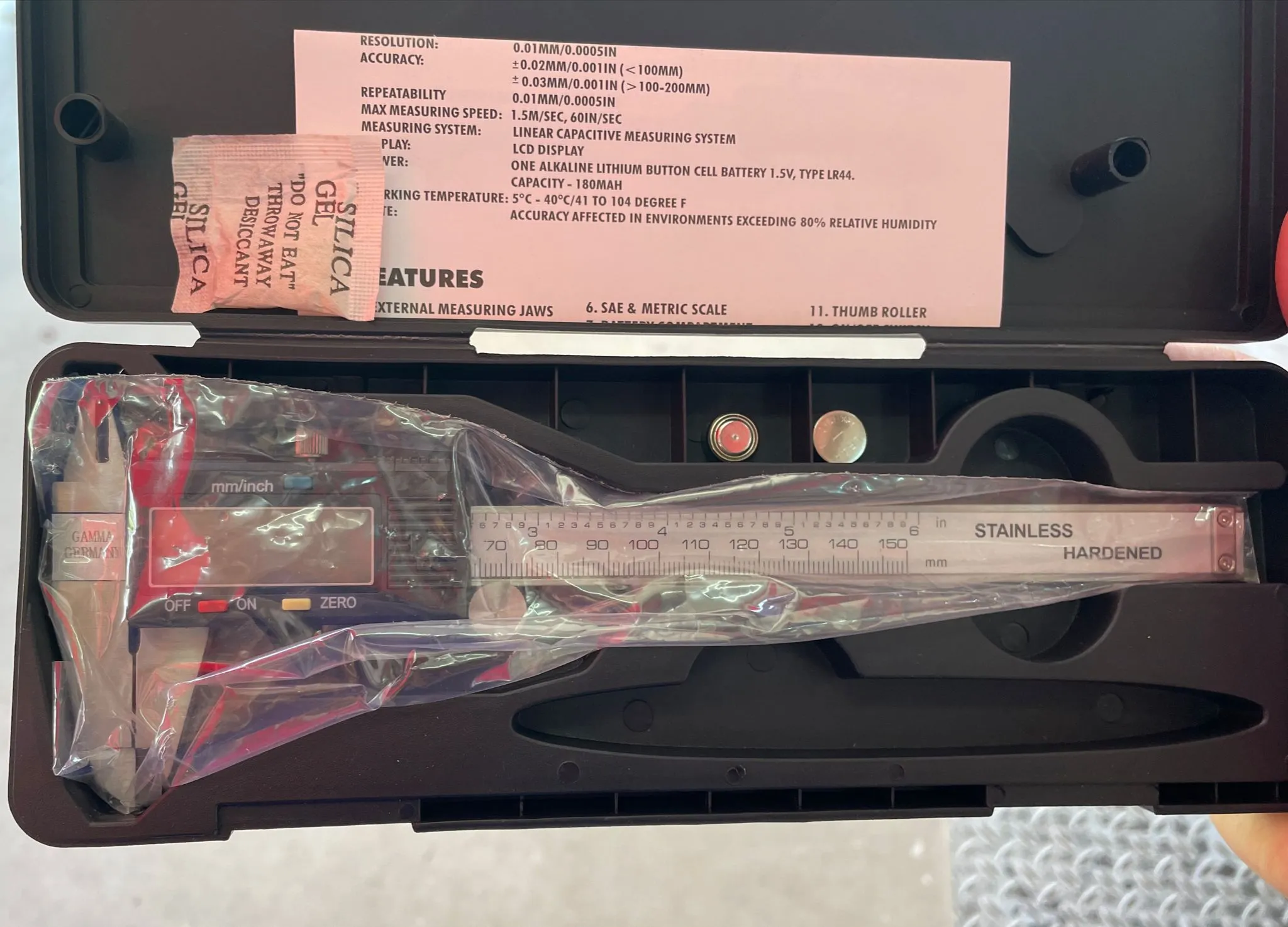 6" Gamma Digital Calipers | Model: VC1-DG06