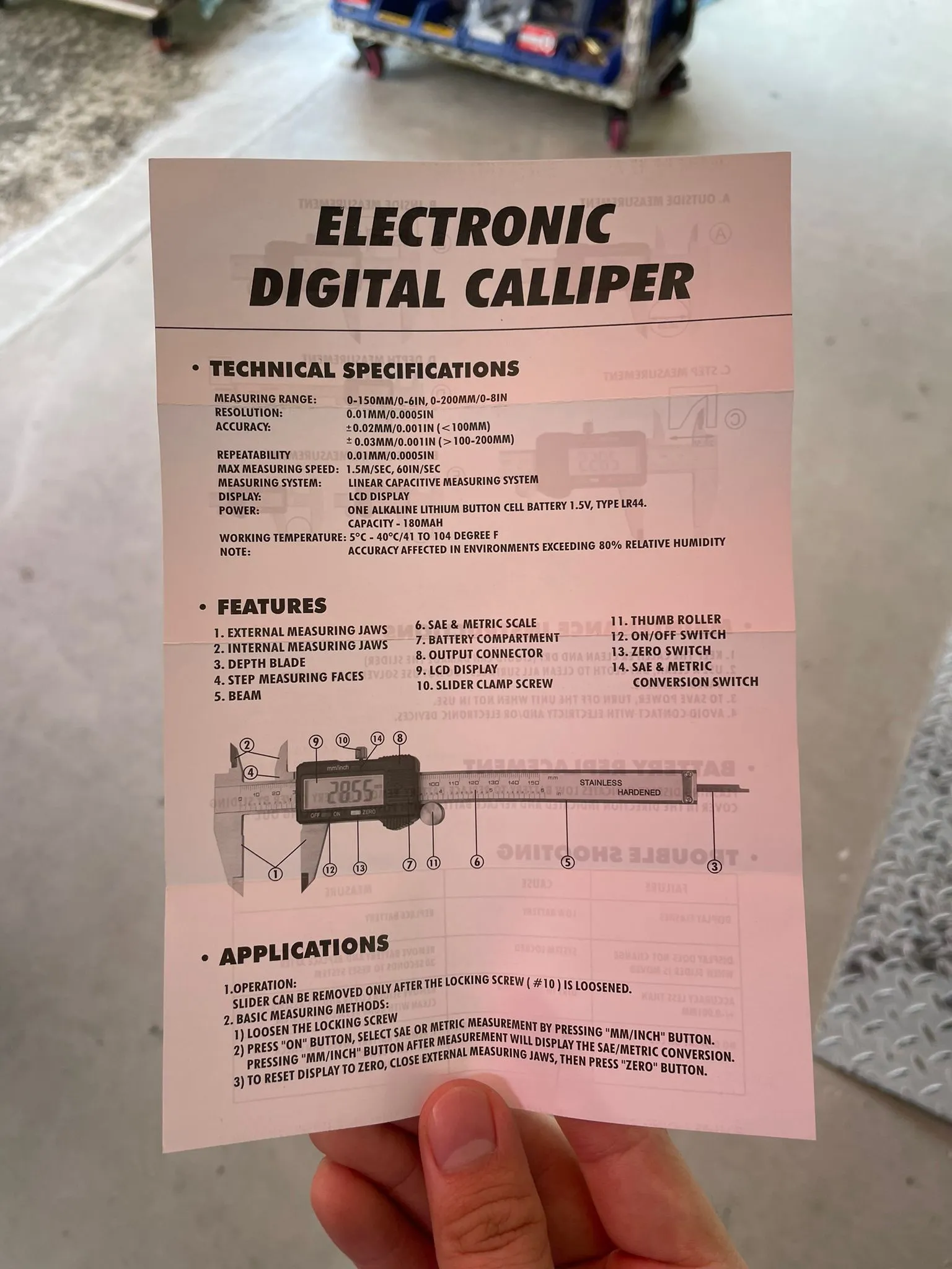 6" Gamma Digital Calipers | Model: VC1-DG06