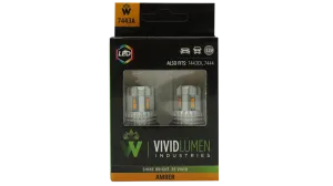 7443 Amber LED Bulbs High Output (Pair)