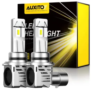 9006/HB4 LED Headlight Bulb Forward High Beam and Low Beam 15000LM Per Set, Mini Size HB4 Wireless