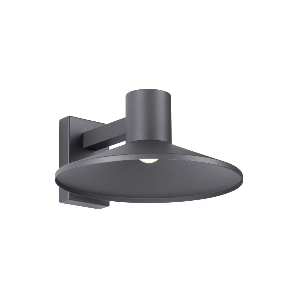 Ash 16 In. LED Hi-Output Outdoor Wall Sconce 1406 Lumens 2700K Gray Finish Clear Lens