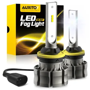 AUXITO 880 LED Bulb Fog Light Bulb, Fanless Design, 6000 Lumens 6500K White 350% Brightness 885 893 899 Fog Light Lamp