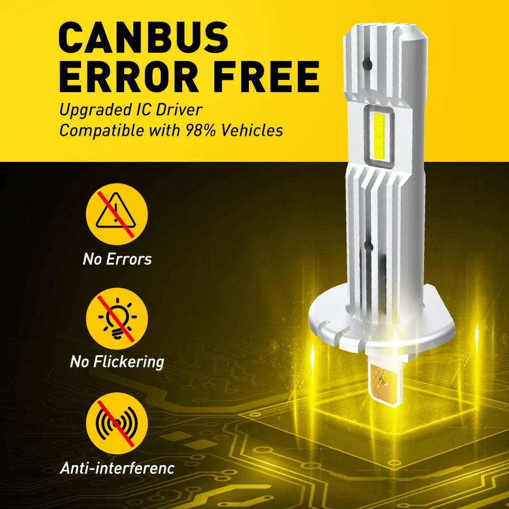 AUXITO Best H1 LED Bulb for Headlight 6500K Cool White