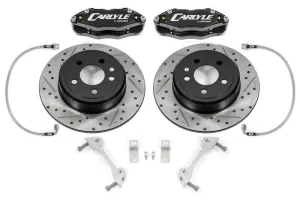 BMR 15" Front Brake Conversion Kit (Black Calipers): 300 / Challenger / Charger / Magnum 2005 - 2024