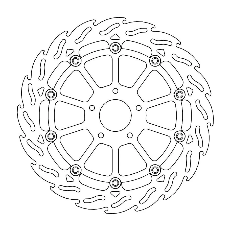 *BRAKE DISC FRONT MOTO MASTER FLAME HUQVARNA KTM