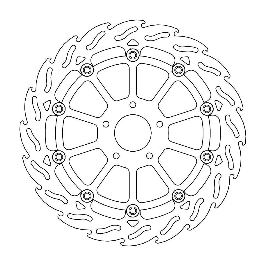 *BRAKE DISC FRONT MOTO MASTER FLAME HUQVARNA KTM