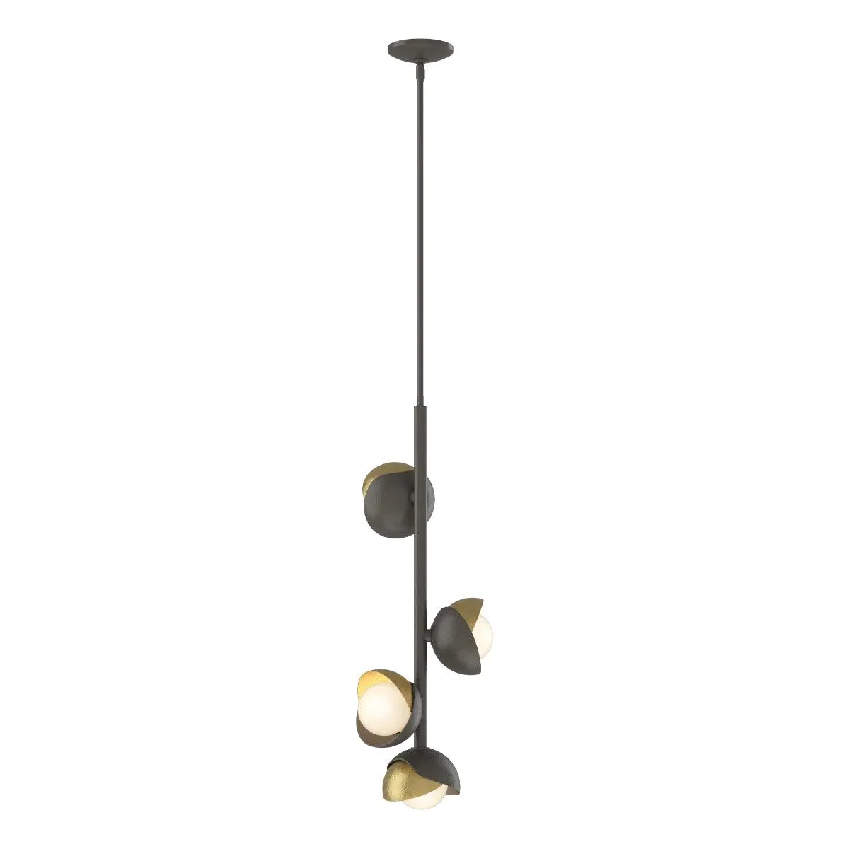 Brooklyn 12 in. 4 lights Pendant Light Dark Smoke finish