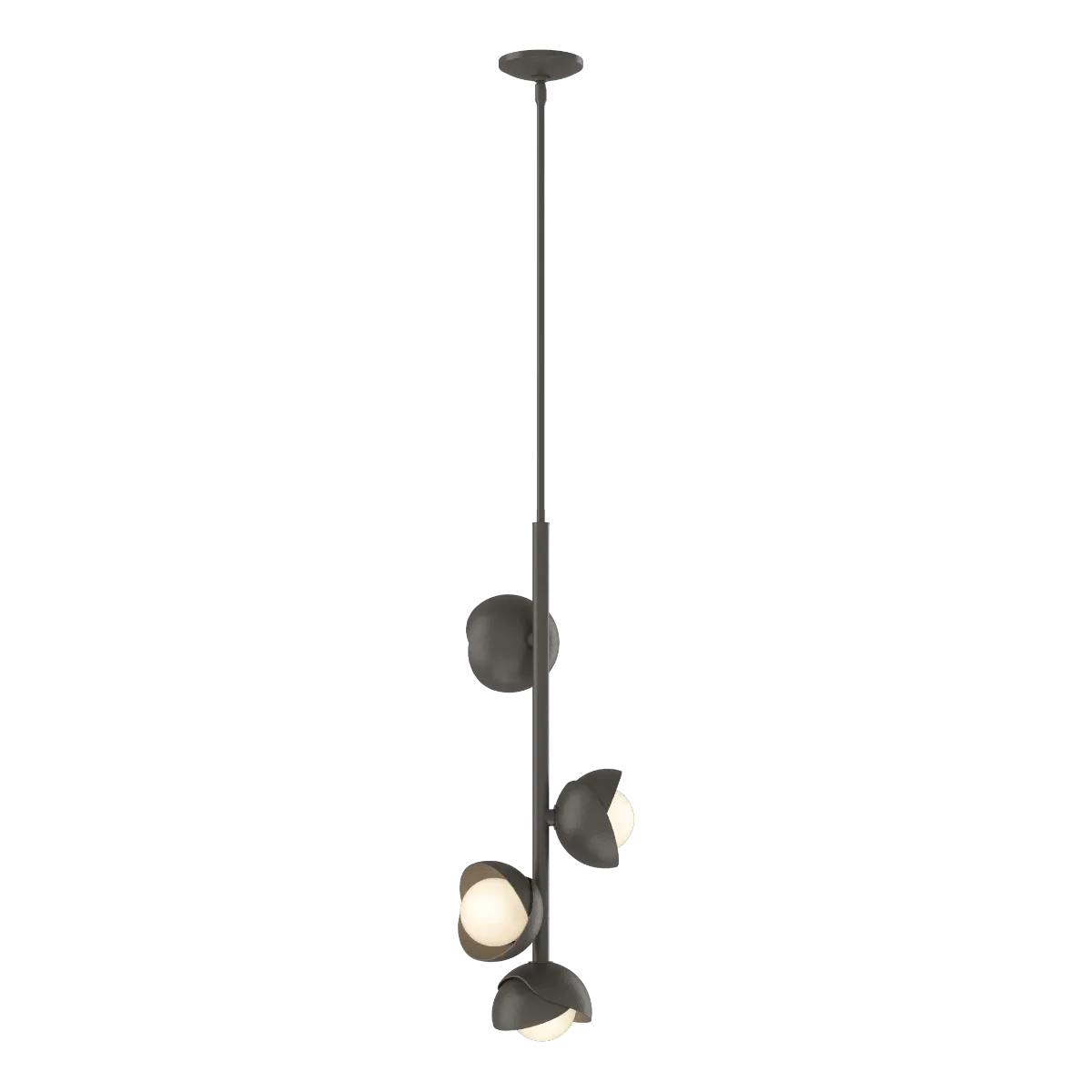 Brooklyn 12 in. 4 lights Pendant Light Dark Smoke finish