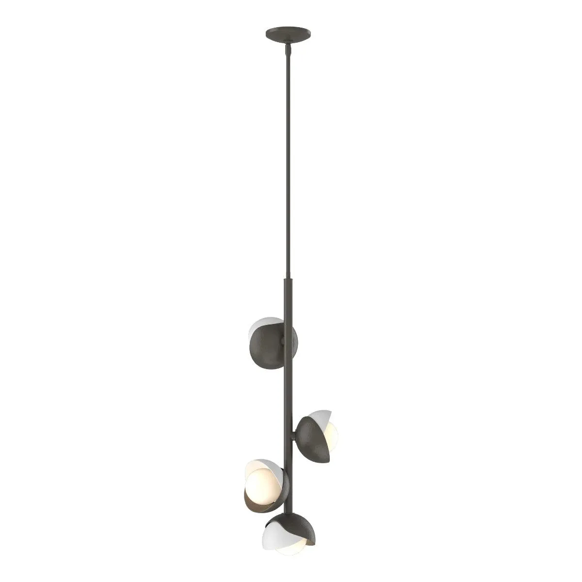 Brooklyn 12 in. 4 lights Pendant Light Dark Smoke finish