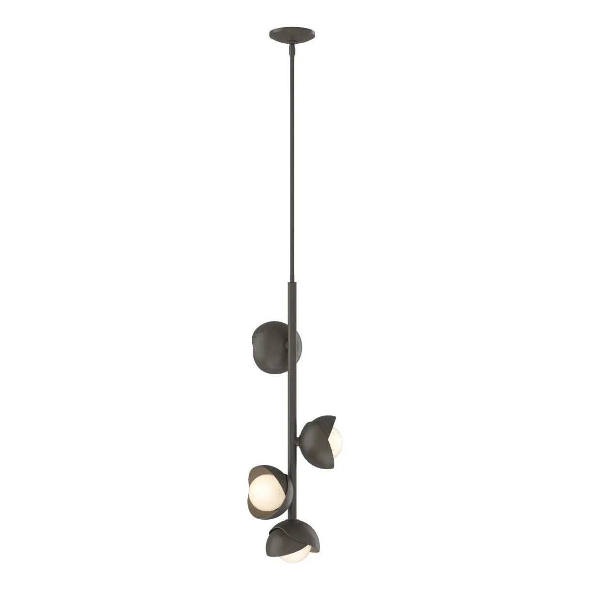 Brooklyn 12 in. 4 lights Pendant Light Dark Smoke finish