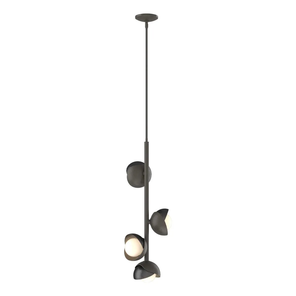 Brooklyn 12 in. 4 lights Pendant Light Dark Smoke finish