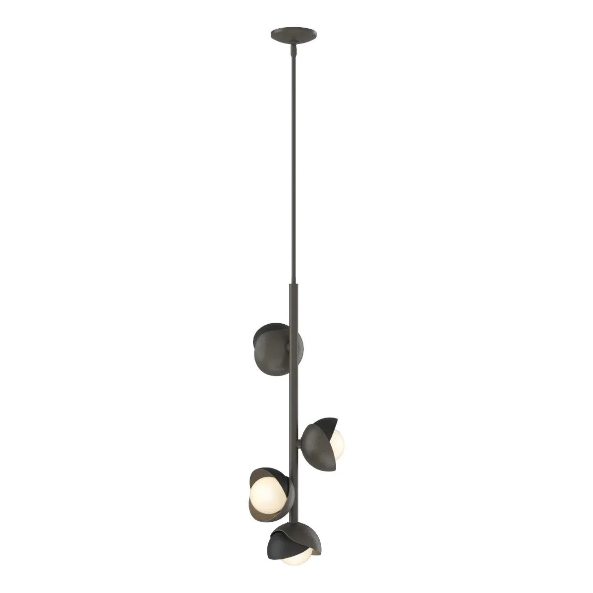 Brooklyn 12 in. 4 lights Pendant Light Dark Smoke finish