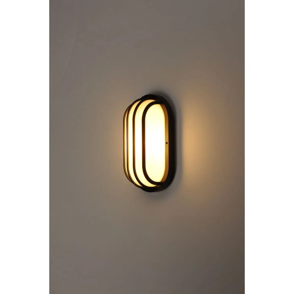 Bulwark 11 in. Outdoor Bulkhead Light Black Finish