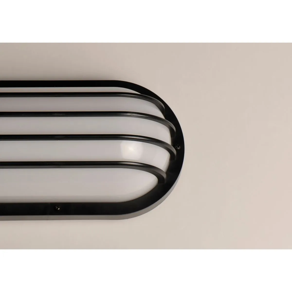 Bulwark 11 in. Outdoor Bulkhead Light Black Finish