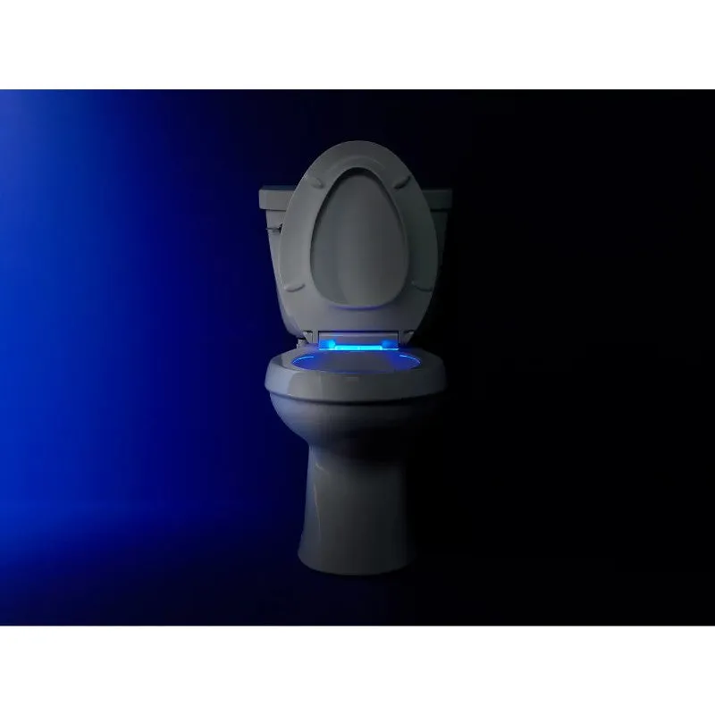 Cachet Nightlight Elongated Slow-Close Toilet Seat in White