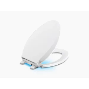 Cachet Nightlight Elongated Slow-Close Toilet Seat in White