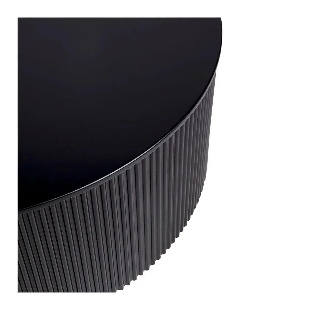 Cafe Lighting & Living Nomad Round Coffee Table - Black