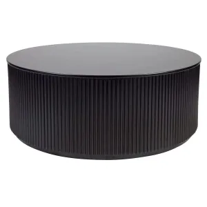 Cafe Lighting & Living Nomad Round Coffee Table - Black