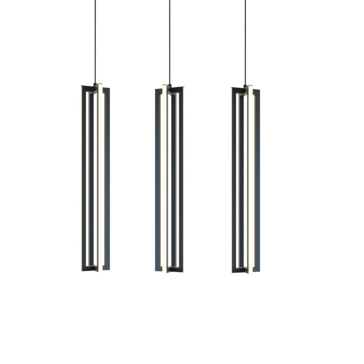 Cass 36 in. LED Pendant Light Black finish
