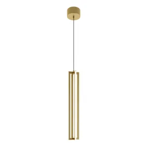 Cass 4 in. LED Pendant Light Gold finish