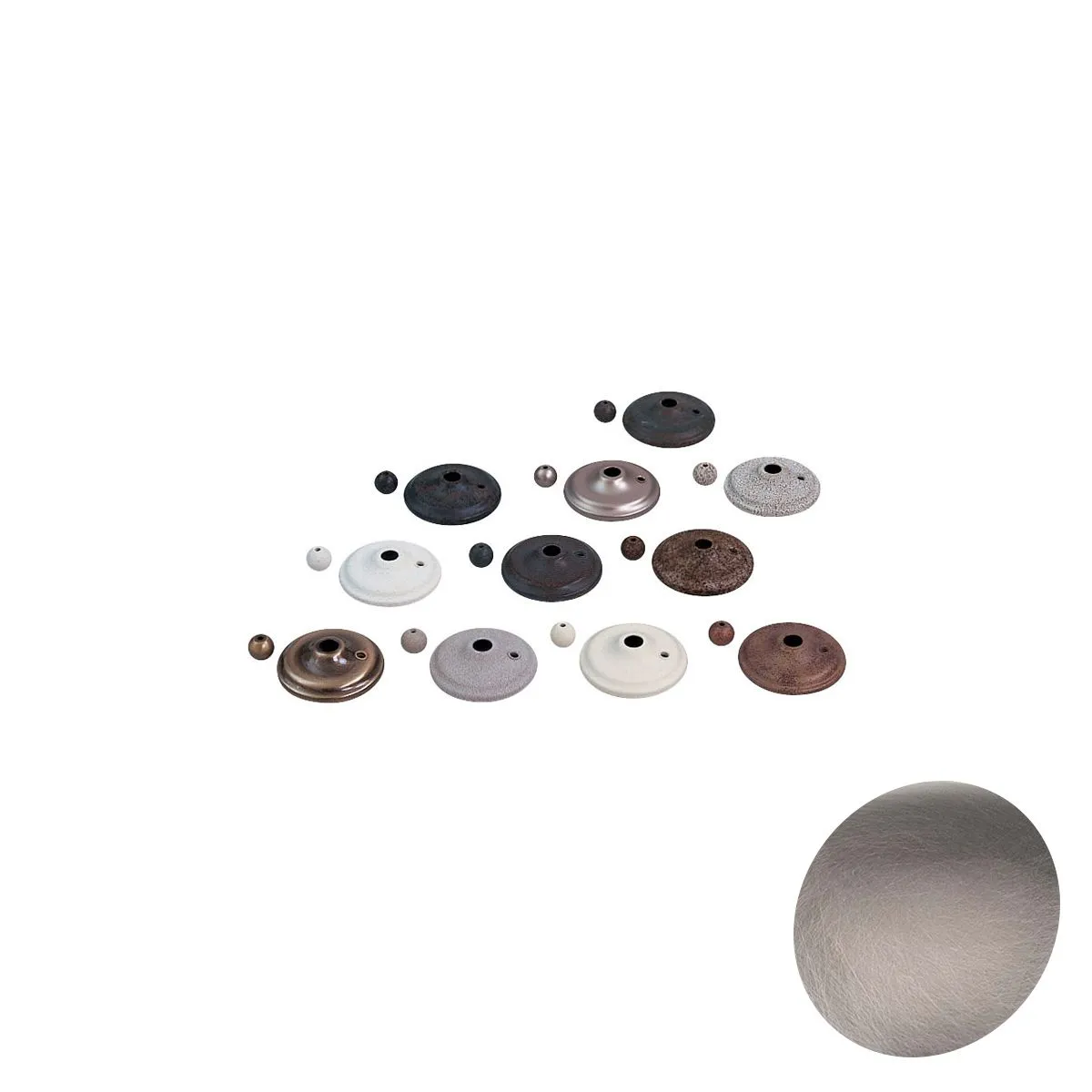 Ceiling Fan Light Kit Cap Pewter Finish