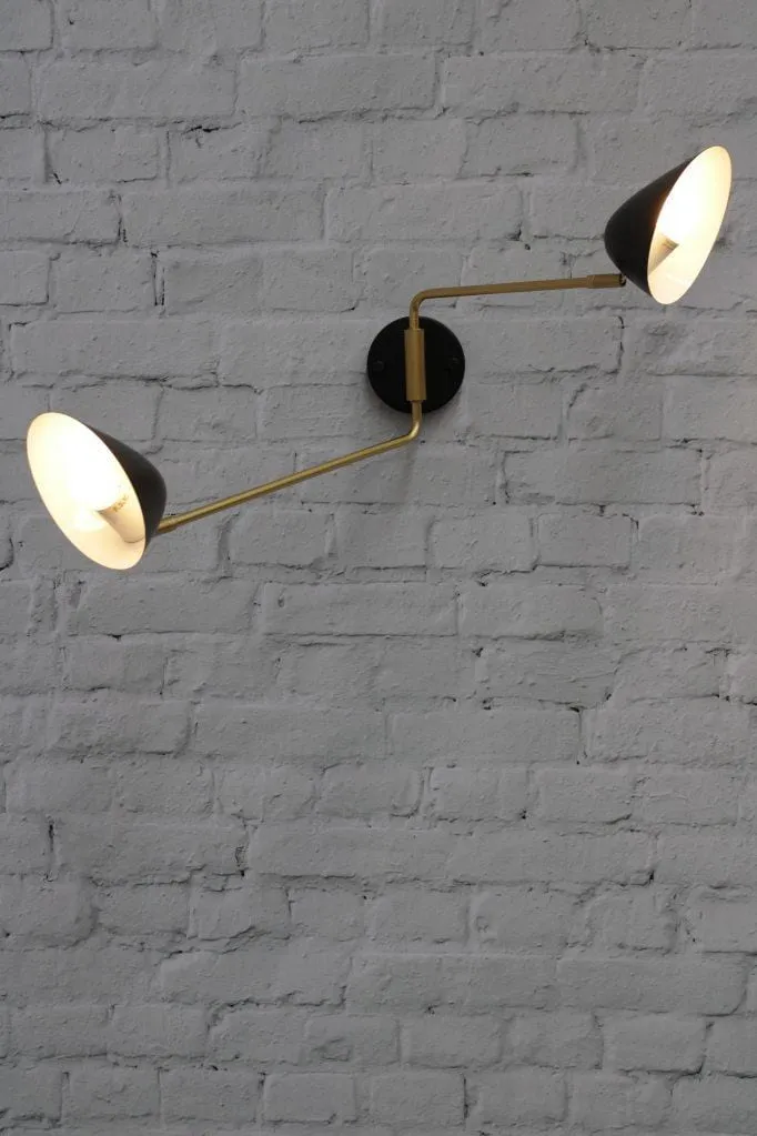 Dallas Tiltable 2 Arm Wall Light