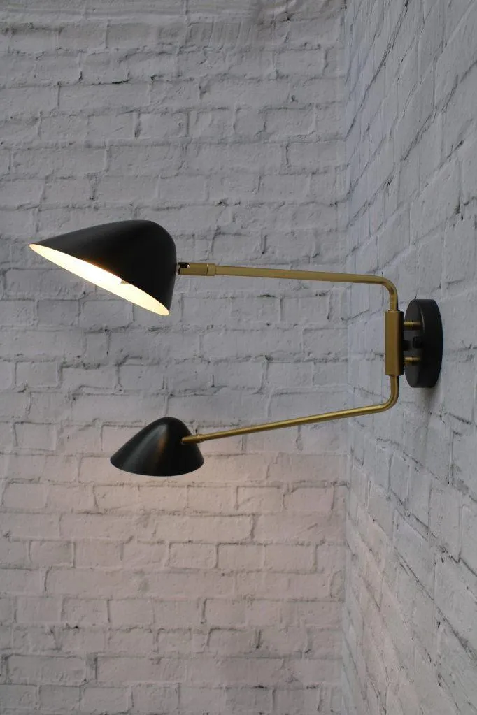 Dallas Tiltable 2 Arm Wall Light