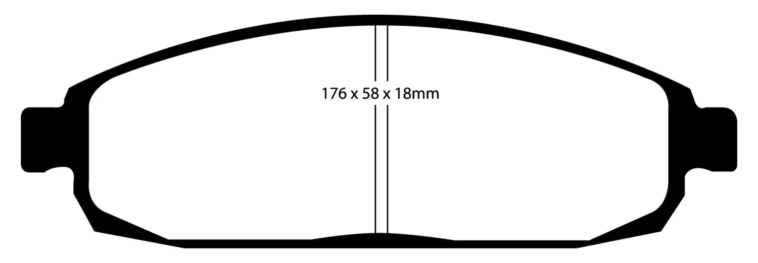 EBC Brakes DP61732 6000 Series Greenstuff Truck/SUV Brakes Disc Pads