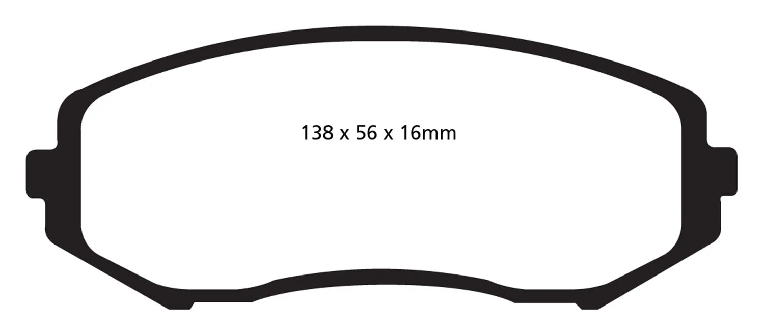 EBC Brakes DP61818 6000 Series Greenstuff Truck/SUV Brakes Disc Pads