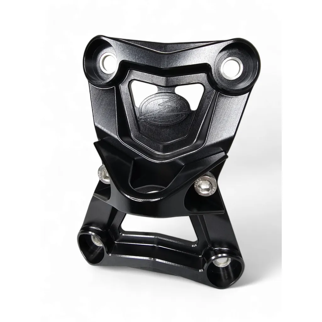 Elektric Offroad 2022-2024 Polaris RZR Turbo R/Pro R Radius Rod Plate with Tow Hook Black