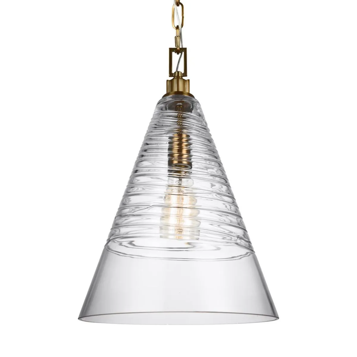 Elmore 12 in. Pendant Light Brass Finish