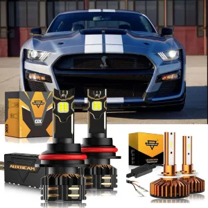 For 2000-2004 Ford Mustang 9007 LED Headlight Bulbs