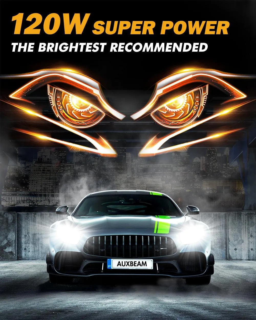 For 2007-2012 Ford Mustang Shelby GT500 H13 LED Headlight Bulbs