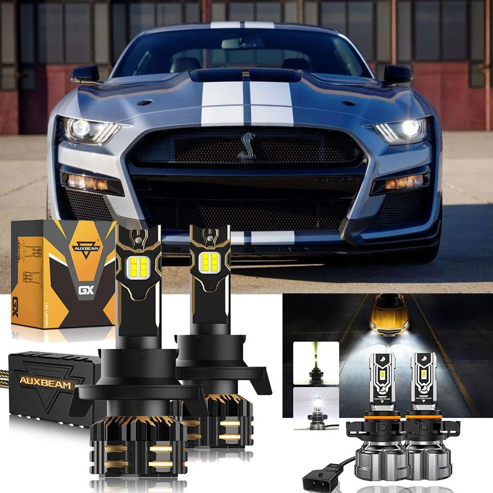 For 2007-2012 Ford Mustang Shelby GT500 H13 LED Headlight Bulbs