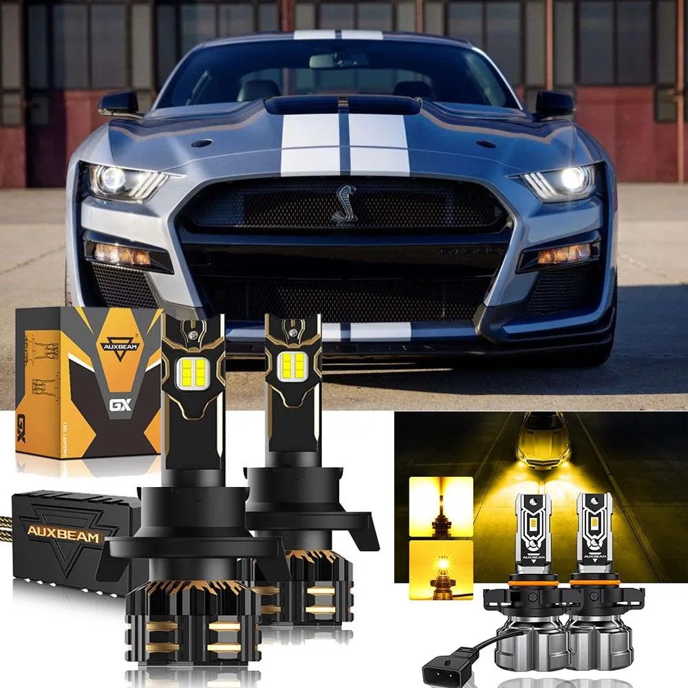 For 2007-2012 Ford Mustang Shelby GT500 H13 LED Headlight Bulbs