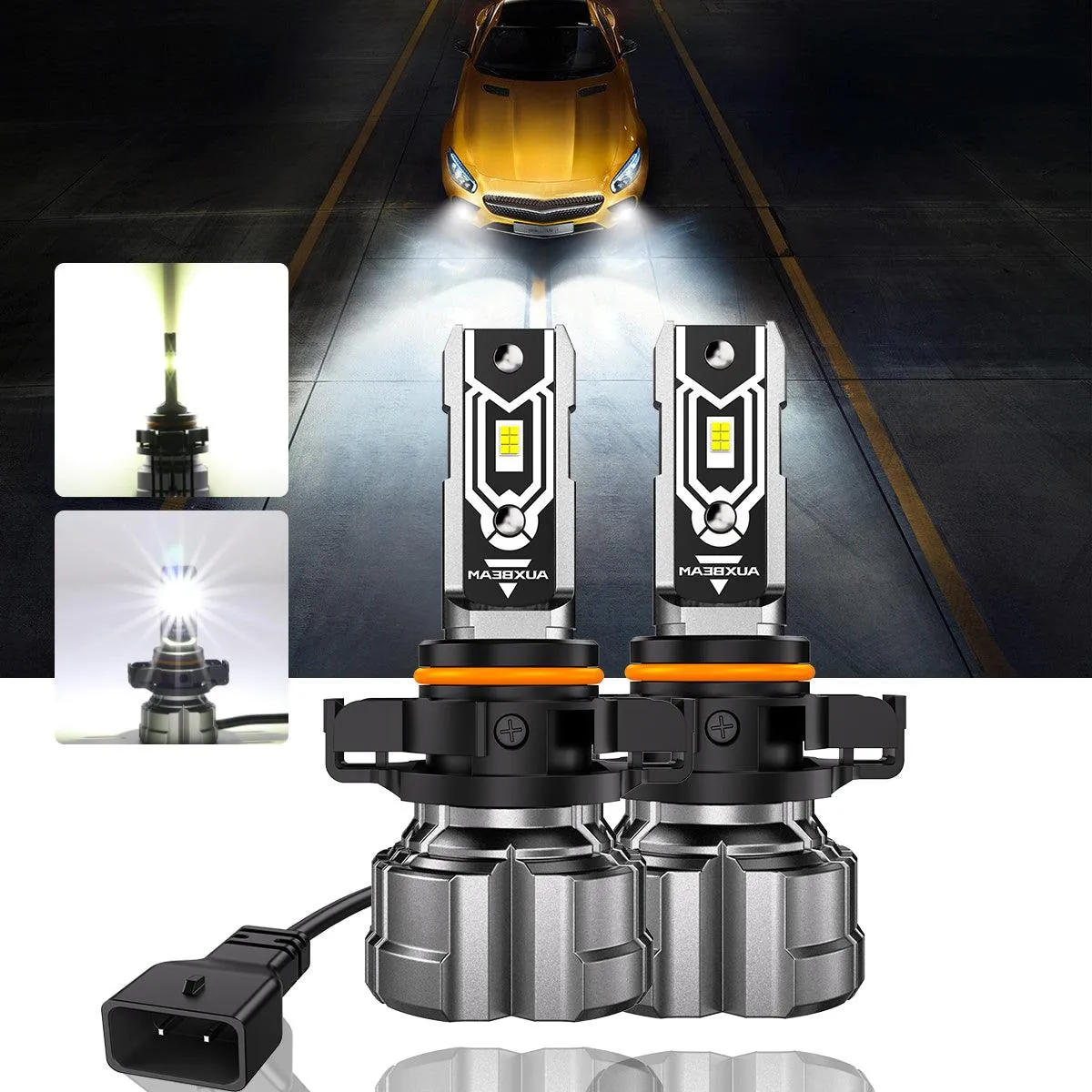 For 2007-2012 Ford Mustang Shelby GT500 H13 LED Headlight Bulbs