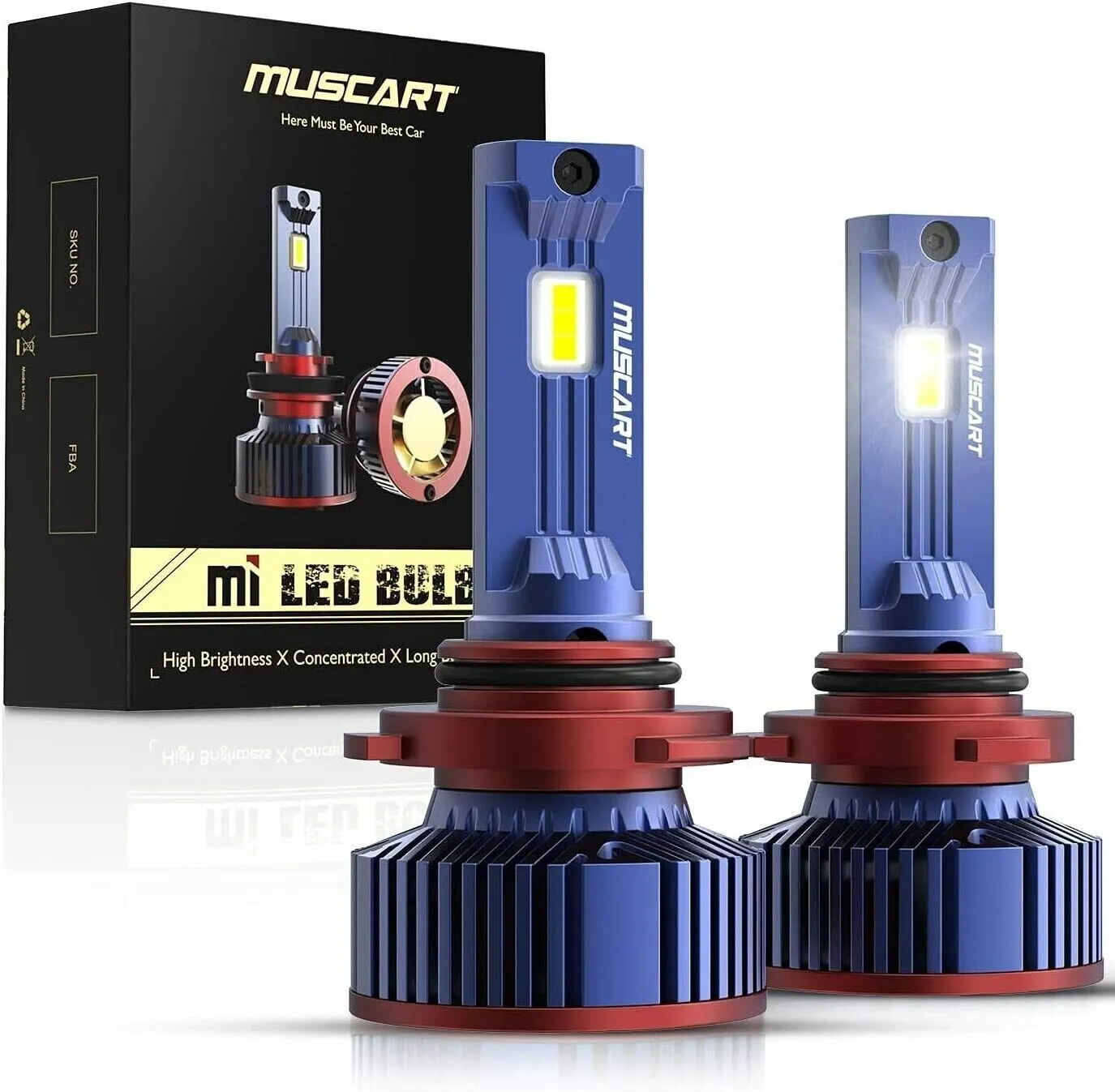 H11 LED Headlight Super Bright Bulbs Kit White 6000K 4000LM 2PCS