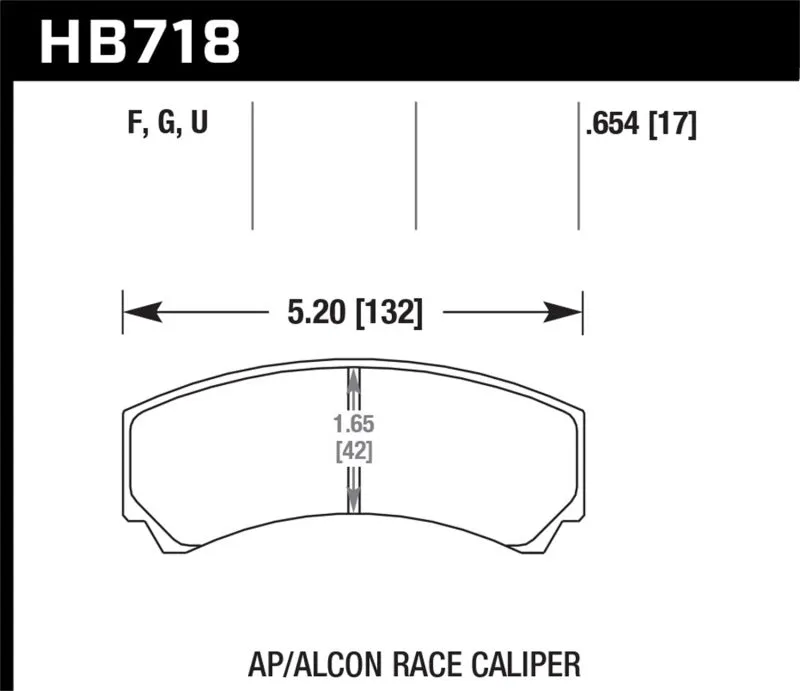 Hawk DTC-30 Race Brake Pads - AP Racing - HB718W.654