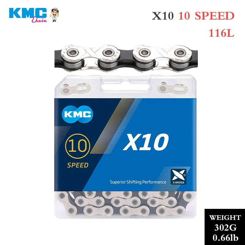 KMC Bike Chain X8 X9 X10 X11 X12 MTB/Road Chain 8v 9v 10v 11v 12v Speed Bike Crankset for Shimano SRAM Parts