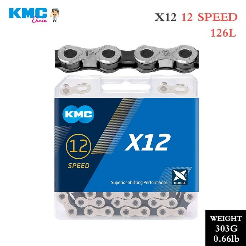 KMC Bike Chain X8 X9 X10 X11 X12 MTB/Road Chain 8v 9v 10v 11v 12v Speed Bike Crankset for Shimano SRAM Parts