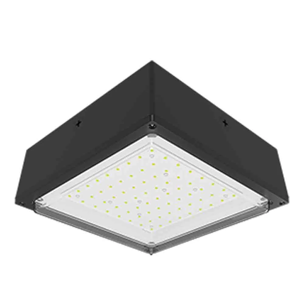 LED Canopy Light, 6810 Lumens, 52 Watts, 5000K, 120-277V, Vandal Proof