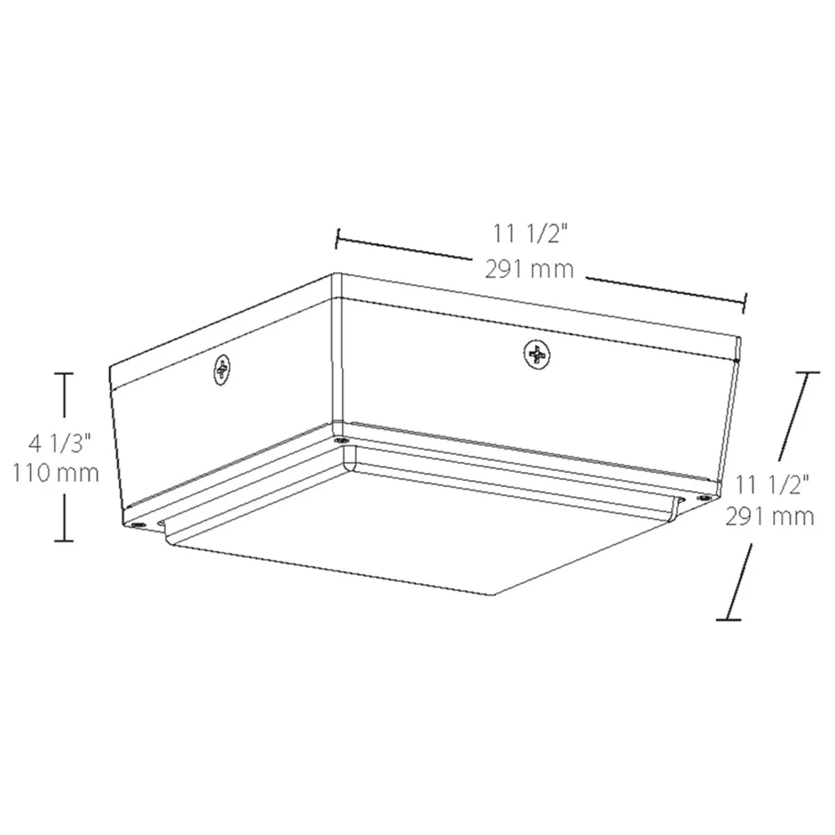 LED Canopy Light, 9340 Lumens, 75 Watts, 5000K, 120-277V, Vandal Proof