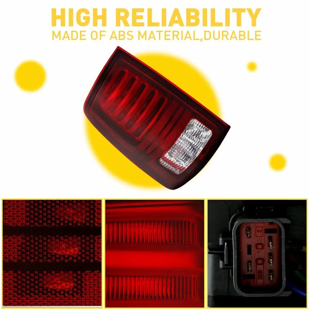 LED Tail Light Assemblies Compatible With 2013-2018 Dodge Ram 1500 2500 3500 Rear Factory Tail Light(Replaces OEM LED ONLY)